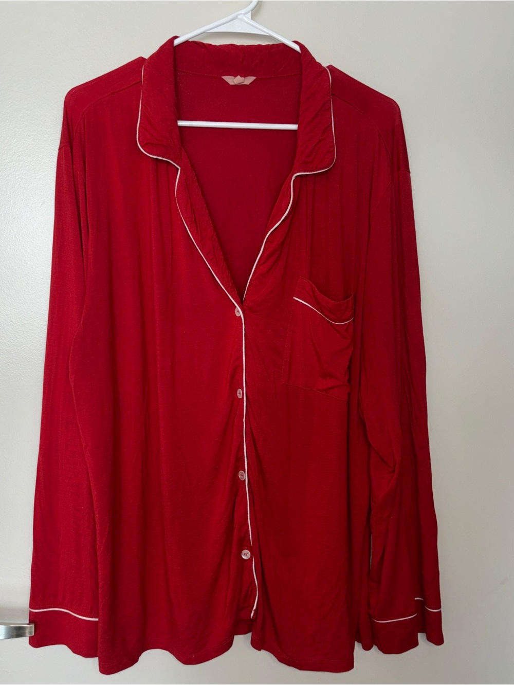EBERJEY Gisele TENCEL™ Modal
Long Pajama Top- Red, Like New, Women's XL
